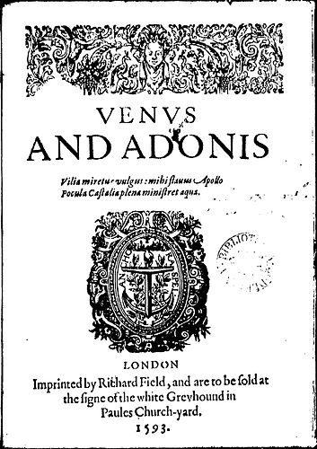Venus and Adonis (Shakespeare poem)